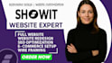 design, customize, or redesign responsive showit website or template with seo