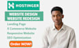 build you a stunning responsive hostinger website that turns clicks to client
