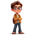 design a 2d cartoon character