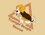 design pet animals triangle beagle rescue logo