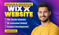 build wix website design, redesign wix website, wix online store