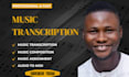 do fast music transcription for any audio to sheet music music transcription