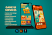 make custom game ui design, game art and unique graphics