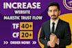 increase your website majestic trust flow to 40 plus