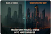 create cinematic ai generated videos with smooth transitions