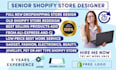 create shopify store design redesign and upload products dropshipping website