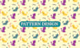 design logo initials seamless luxury patterns