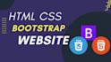 create responsive HTML CSS bootstrap websites from figma,psd