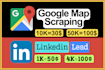 do google map scraping, lead generation, b2b email and data extraction