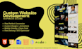 do custom website development as a full stack front end and back end developer