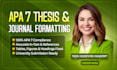 format thesis or journal manuscript according to apa 7 style