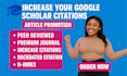 add google scholar citations referencing your research publications and journals