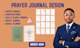 design journal workbook christian interior layout digital planner prayer journal