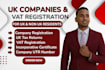 assist UK company registration UK vat or UK ltd registration, UK vat return