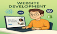 build website, custom website development as full stack developer