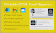 create a clickable HTML email signature