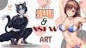 draw custom sfw or nsfw furry and anime character art