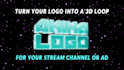 create a 3d logo intro loop for your stream channel or ad
