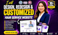 design , redesign and customized your service website