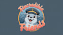 design sea seal mascot logo with creative concepts
