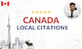 create 150 canada local citations to improve local SEO