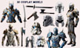do custom 3d cosplay models, 3d helmet, armor, suits, 3d weapon, 3d mask, props