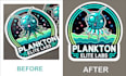 recreate and enhance your existing logo, sticker   into a high resolution vector