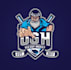 design superior powerful team hockey logo