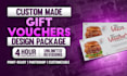 design custom gift vouchers, discount cards, and promotional cards