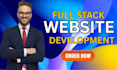 develop a full stack website using PHP laravel and react js