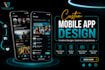 do figma mobile app design, mobile app development, landing page