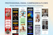 design ecommerce email campaign template, klaviyo, omnisend, mailchimp, figma