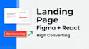 build high converting landing page figma react code