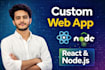 build a full stack mern web app with react and node js