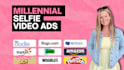 create millennial selfie video ads for facebook instagram