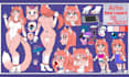 draw furry reference sheet reference sheet furry art fursona character fursuit