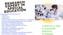 indepth research, create resources on learning disabilities, special education