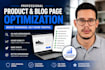 improve your product or blog page SEO for better rankings
