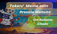 create solana memecoin token, staking website, presale website, smart contract