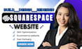 do responsive squarespace website, design or redesign squarespace landing page