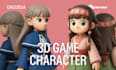 do 3d game character, 3d character modeling, 3d sculpting and low poly 3d model