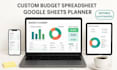 create custom excel google spreadsheet planner