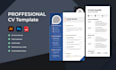 design a clean and editable resume CV template in canva