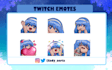 create custom chibi twitch emotes