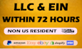 register US llc and get ein within 72 hours