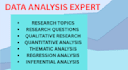 do research methodology ,data analysis , thematic and inferential analysis