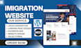 build immigration website immigration visa website consulting, law firm website