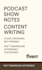 write professional podcast show notes and episode summaries
