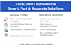 automate excel tasks and streamline your data with accuracy