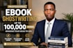 ghost write up to 100,000 words ebook with the best book promotion video